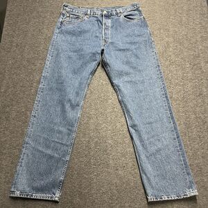 Vintage Levi's 501 Jeans Men's 38x32 Blue Original Fit Button Fly 2000 New NWT